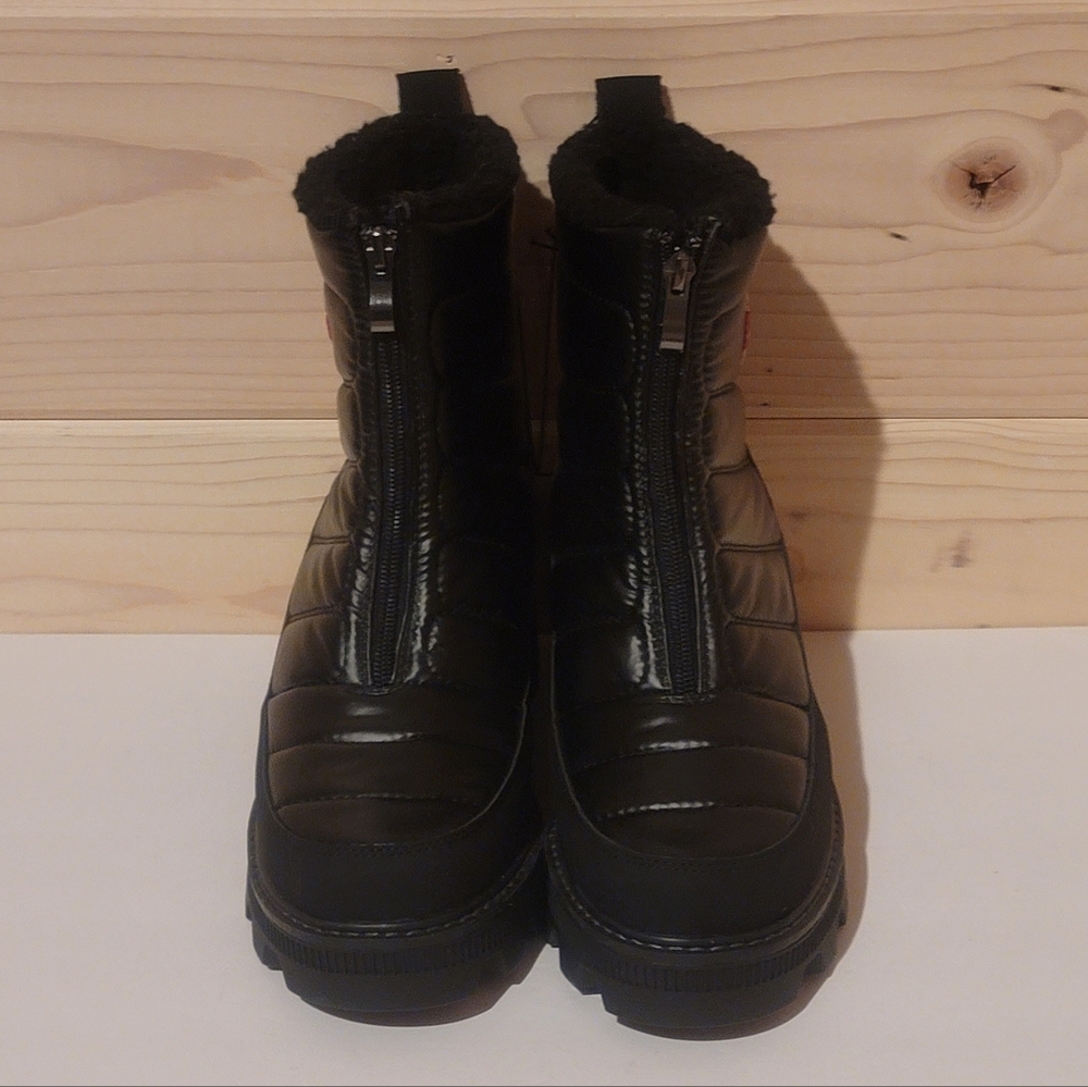 Canada Weather Gear Duck Boots Faux Fur Waterproof Chunky Glossy Size 10 NWT